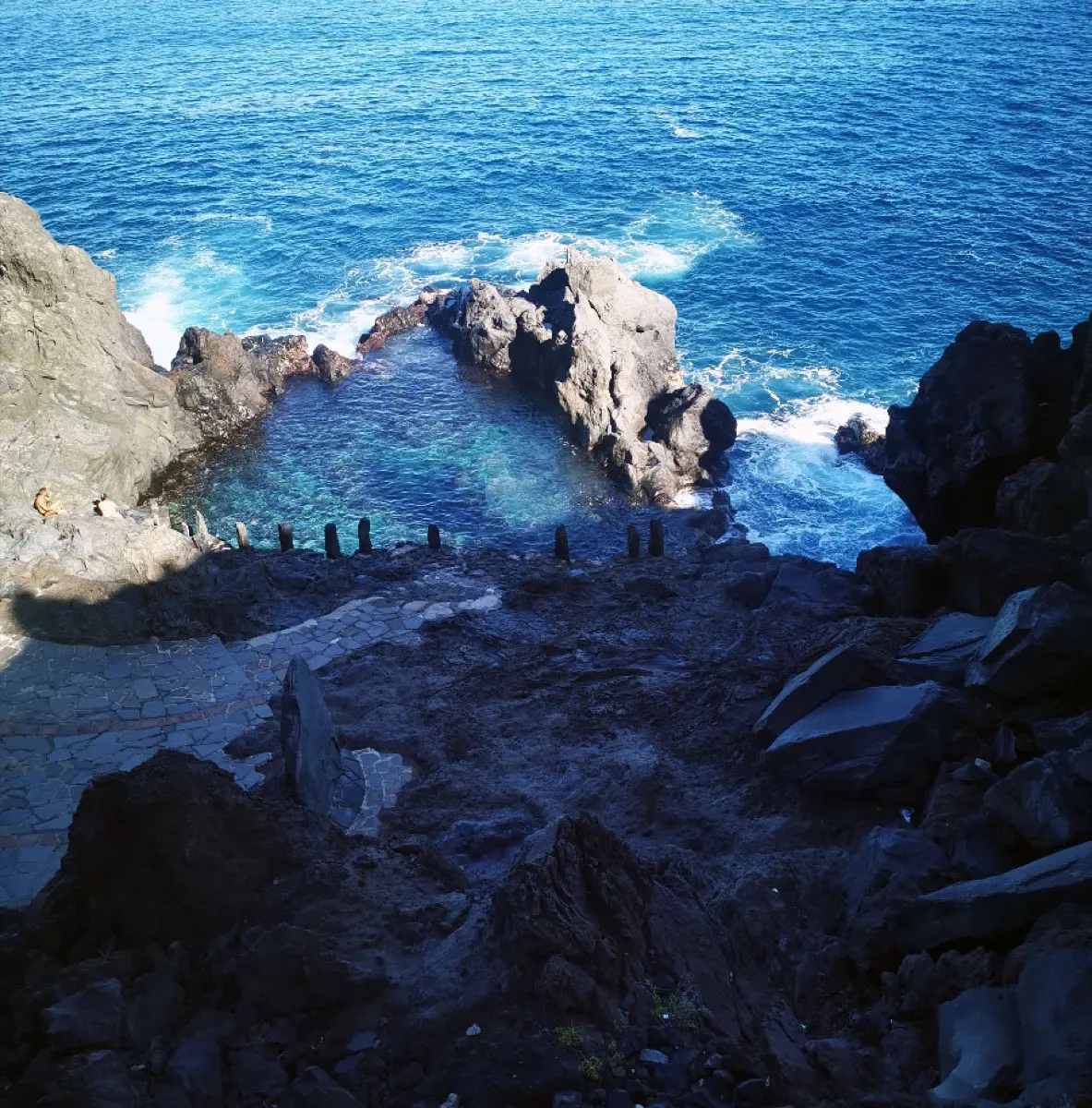 Piscines naturelles sur la côte